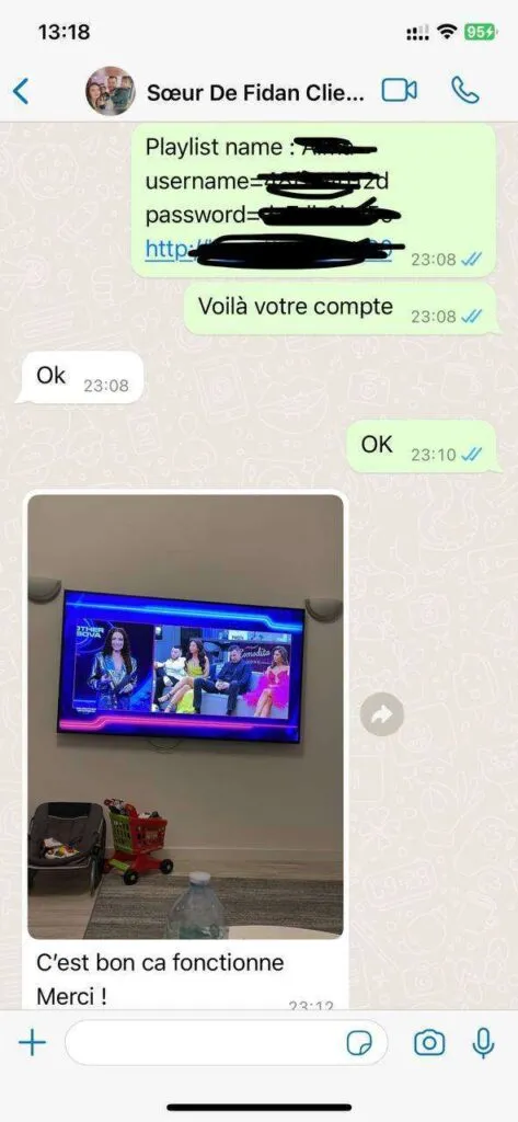 WhatsApp ervaring met Pandora IPTV support 6